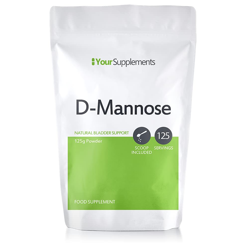 Your Supplements - D Mannose Pure Powder 125g | Natural & Non GMO | Vegetarian & Vegan Friendly | Scoop Included