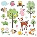 Woodland Animals Baby/Nursery Wall Sticker Decals for Boys and Girls