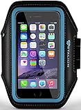 iPhone 6 6S PLUS Armband: Stalion Sports Running & Exercise Gym Sportband (5.5-Inch)(Cyan Blue)Water Resistant + Sweat Proof + Key Holder + ID / Credit Card / Money Holder