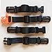 HDHYK 2 Pack Backpack Chest Strap- Nylon -Suitable for Webbing on The Backpack up to1in.(Black)