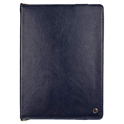 Businda Case for 2017 iPad Pro12.9, Envelope Case with Card Slots and Hand Grip Strap Wallet File Folio Pocket PU Leather Hangbag Magnetic Stand Cover for iPad Pro 2017/2015 12.9 Inch (Dark Blue)