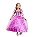 JiaDuo Girls New Princess Party Costume Long Dress Up 130 Purple