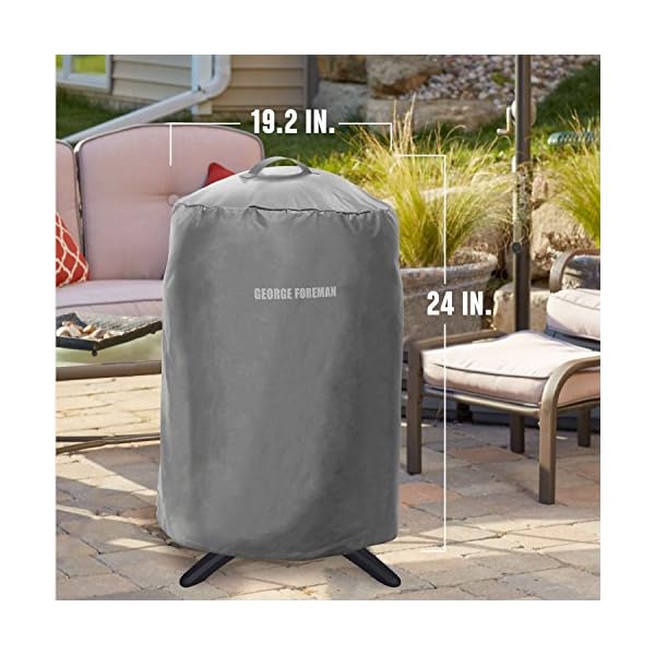 George-Foreman-GFA0240RDCG-Round-Grill-Cover-Gray