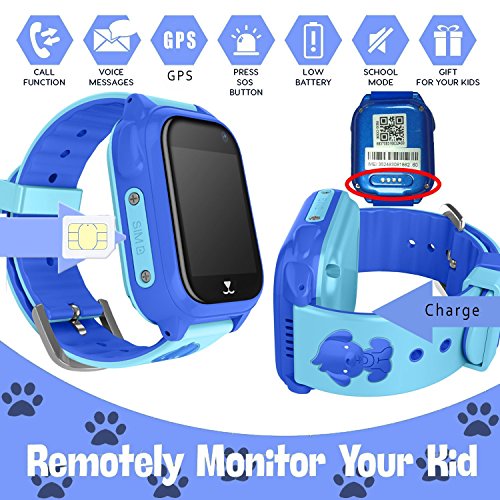 image for GBD Waterproof IP67 Kids Smart Watch Phone with FREE SIM Card GPS Trac