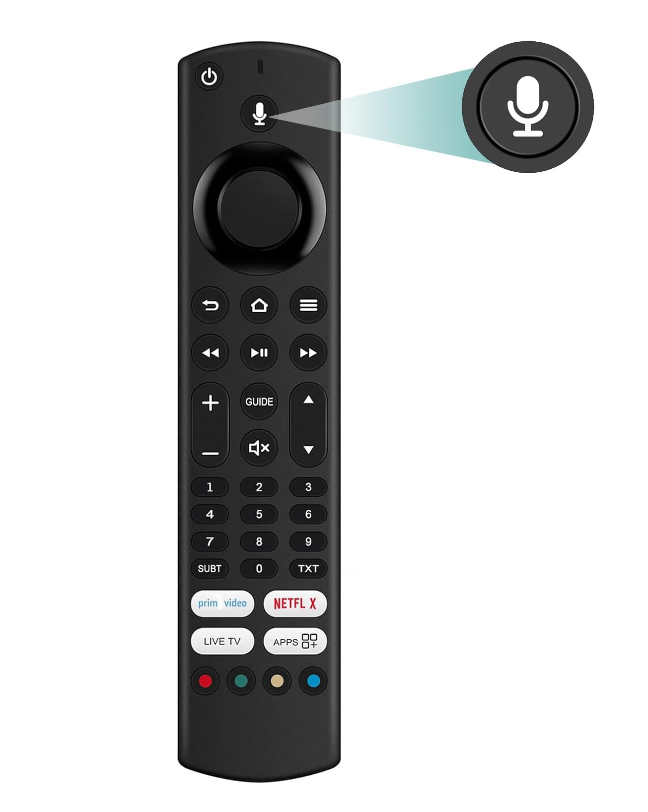 RM-C3253 Voice Remote Control Replacement for JVC Smart TV Fire TV LT-55CF890 LT-49CF890 LT-40CF890 LT-43CF890 LT-50CF890 LT-65CF890