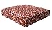 BOSSIMA Indoor/Outdoor Red Damask Deep Seat Chair Cushion Set.Spring/Summer Seasonal Replacement Cushions