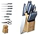 Sunbeam Durant 14 Piece Cutlery Block Set with Black Handles