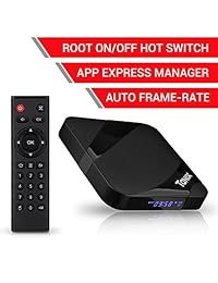 TaNix Android TV Box, 2018 TX3 MAX Android 7.1.2 4K 3D H.265 TV Box con BT 4.0   Amlogic Quad Core S905W 64 bits CPU   2GB RAM 16GB ROM