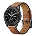 BONSTRAP Quick Release Brown Leather Watch Bands 20mm Compatible with Samsung Galaxy Watch 42mm/Samsung Gear Sport/Samsung Gear S2 Mens Womens