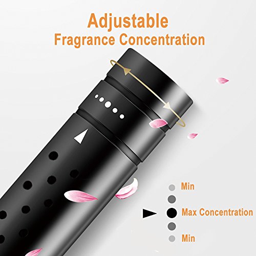 SUUKAA Car Air Freshener Purifier Cleaner,Vehicle Vent Clip Fragrance Diffuser,Solid Perfume,with 3 Light Scented Bars & 5 Scentless Bars,Add Your Favorite Perfume,for Auto Bedroom Office