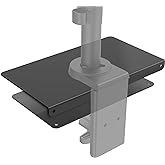 WALI Monitor Mount Reinforcement Plate for Thin, Glass, and Other Fragile Table Tops, with Most Monitor Bracket Grommet C Clamp Installation (CGRP-B), Black