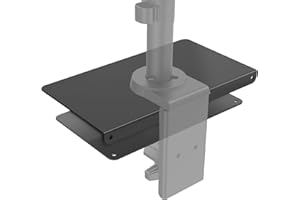 WALI Monitor Mount Reinforcement Plate for Thin, Glass, and Other Fragile Table Tops, with Most Monitor Bracket Grommet C Cla