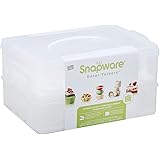 Snapware Snap 'N Stack Portable Storage Carrier with Lid for Desserts, BPA-Free Cupcake Containers, Cake Carrier with Stackab