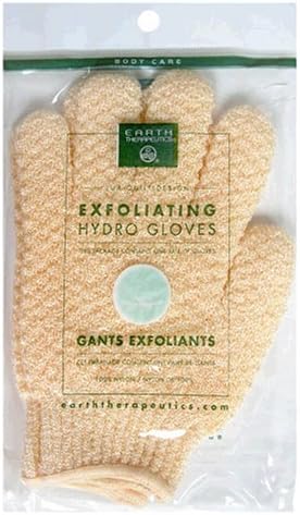 Earth Therapeutics Hydro Exfoliating Gloves, Natural, 1 pair by Earth Therapeutics