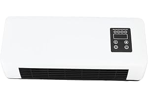 Stylebest Electric Wall Heater, 1500W ABS Wall Mounted Fast Heating and Cooling Machine with Remote Control, for Bedroom Bath
