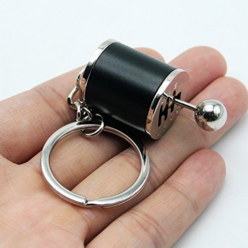 Auto Gear Keychain Model Gear Shift 6 Speed Gearbox Shape Pendant Ring Gift