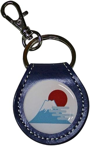 Amazon Co Jp 牛革 携帯コインホルダー 本革 小銭が入る キーホルダー 500円硬貨 コイン型 電子マネー Edy Quicpay エディ クイックペイ コインケース 富士山 ネイビー シューズ バッグ