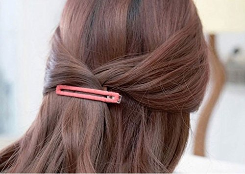 Daycount 6 Pcs Alligator Hair Clips Metal Hairdressing Cutting Salon Styling Tools Section Hair Accessories Women Barrette Styling Tools (Random Color)