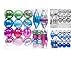 ITART 70ct Christmas Tree Ball Ornaments Decorations Shatterproof Balls and Finial Drops Assortment for Xmas Trees, Kids Parties Decoration (Blue, Pink, Rose Red, and Green)