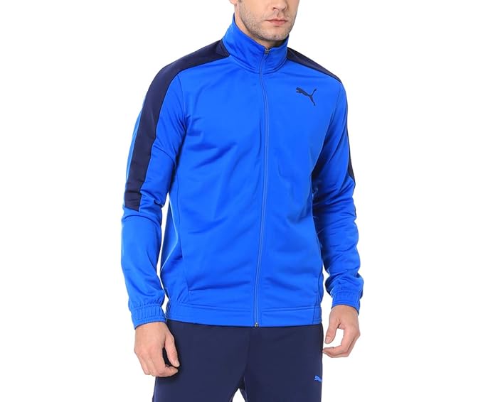 puma tracksuit mens blue