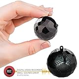 Digital Voice Activated Recorder - GolfBall Size Keychain with up to 132 Hours Capacity - 8GB | 32 Hours Battery Life | RecBall by aTTo digital