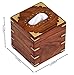 SouvNear Handmade Tissue Box Cover - Decorative Tissue Box - Brass Inlay Tissue Box Holder/Cover - Cool, Big Wood Tissue Paper Holder - Decorative Brass Etchings