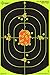 Splatterburst Targets - 12 x 18 inch Bullseye Splatter Target - Easily See Your Shots Burst Bright Fluorescent Yellow Upon Impact - Made in USA Made in The USA (25 Pack)
