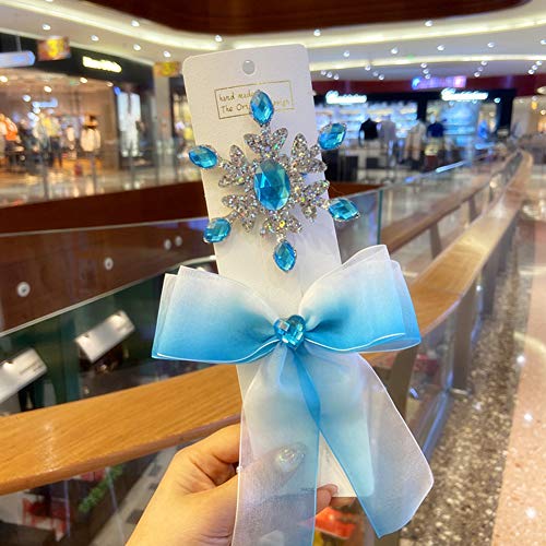 Princess Elsa Wig Frozen Elsa Braid with Princess Tiara Necklace Gloves