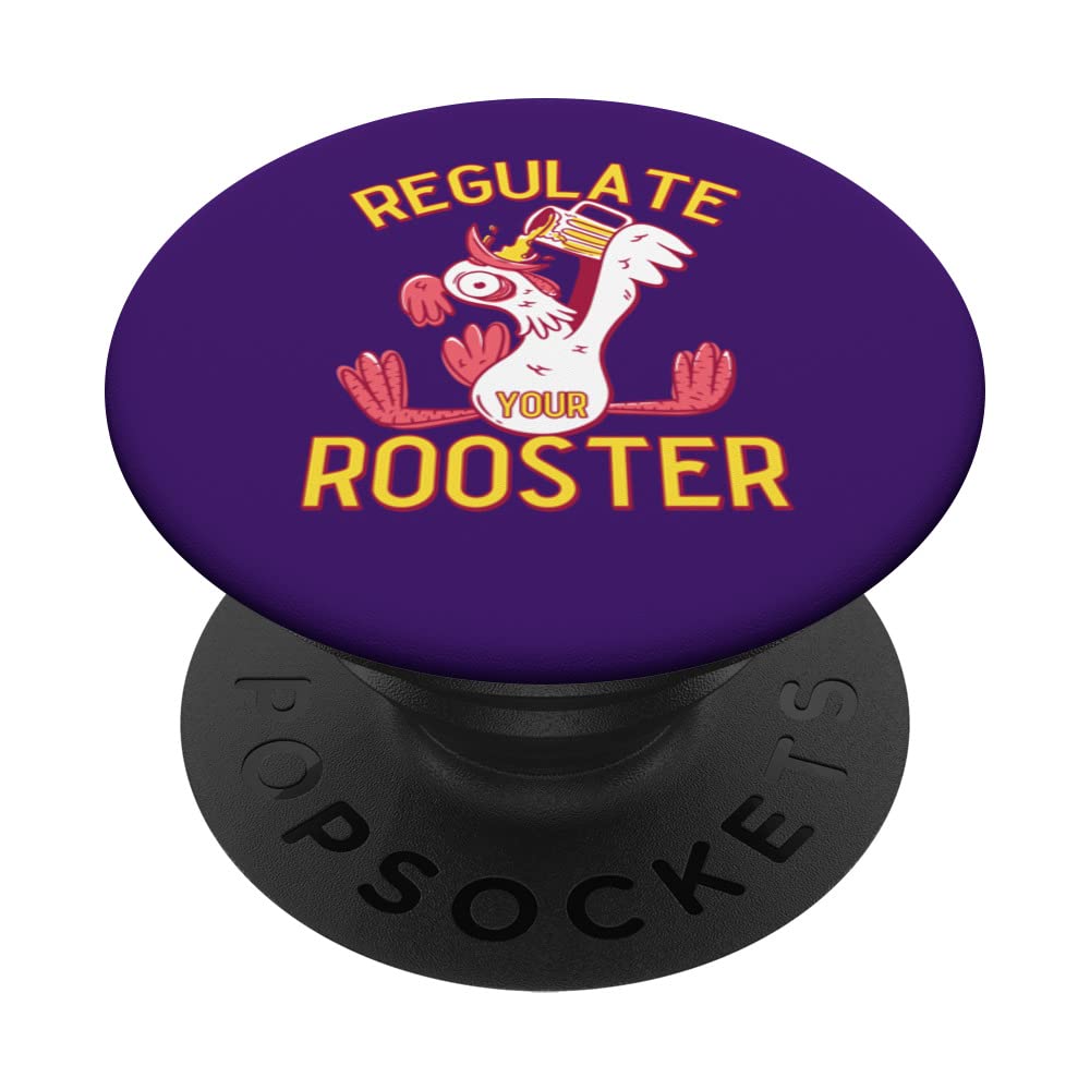 Regulate Your Rooster Funny Feminist Quote For Feminism Mom PopSockets Swappable PopGrip