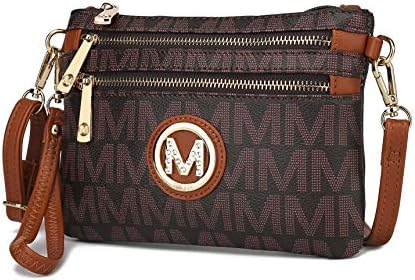 MKF Collection Crossbody Bag for Women, Wristlet Strap – PU