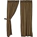 VHC Brands Tea Cabin Green Plaid 27089 Short Panel Set