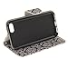 iPhone 7 Plus / 8 Plus Case, Urvoix Card Holder Stand Leather Wallet Case - Floral Totem Flip Cover for 5.5