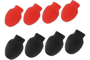 VANZACK 8PCS Elastic Silicone Drumstick Tips Drum Practice Mute Accessories for Quiet Indoor Random Color