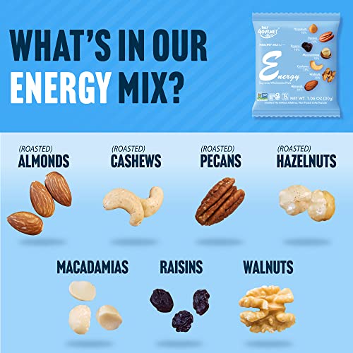 Daily Gourmet Nuts Unsalted Mixed Nuts Snack Packs/Individually