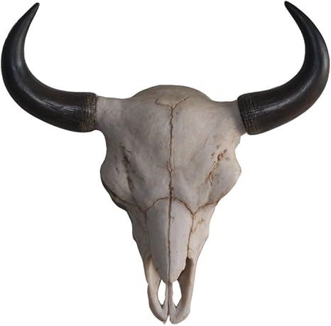 Wall Charmers Large Faux Bison Skull Wall Hanging 18 Faux