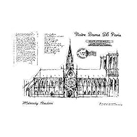 Haayward Notre Dame de Paris Clear Silicone Stamp for DIY Scrapbooking Photo Album Decor