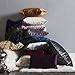 Home Brilliant Large Cushion Cover Soft Velvet Solid Throw Euro Pillow Sham for Floor, 26 x 26(66x66cm), Gun Metal Grey