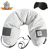 Soft Travel Neck Pillow - Uniquely Designed To Be The Best Head Support Pillow For Travel - No More Neck Muscle Pain (Set)