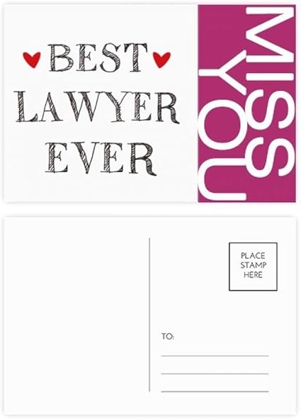 Best Lawyer Ever Citation Profession Lot De Cartes Postales Avec Carte De Remerciement Amazon Fr Fournitures De Bureau