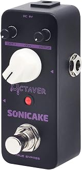 SONICAKE Octave Pedal Analog Classic Octave Guitar Bass Effects True Bypass view 1