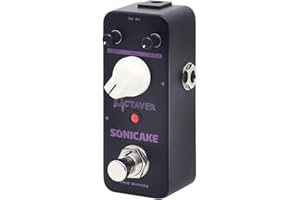 SONICAKE Octave Guitar Pedal, Analog Classic Lower Octave Guitar Effects Pedal for Guitar & Bass, True Bypass - Octaver