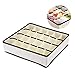 Youngine 24 Cell Collapsible Closet Organizers Drawer Dividers Foldable Clothes Drawer Storage Boxes for Bra Underwear Socks (Beige)