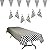 Race Car Party Supplies - Checkered Tablecover, 100 ft Pennant Flag Banner, and Plastic Checkered 7 Inch Flags (24), Total 26 pieces