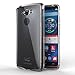 Motorola Droid Turbo Case - MoKo [Scratch Resistant] [Anti Drop & Scratch] Halo Series Back Cover with TPU Anti-drop Technology Corners + Clear Back Panel Bumper Case, Crystal Clear