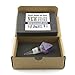 Boone's Mill | Gemstone Bottle Stopper with Glass Base | Amethyst Point | Purple