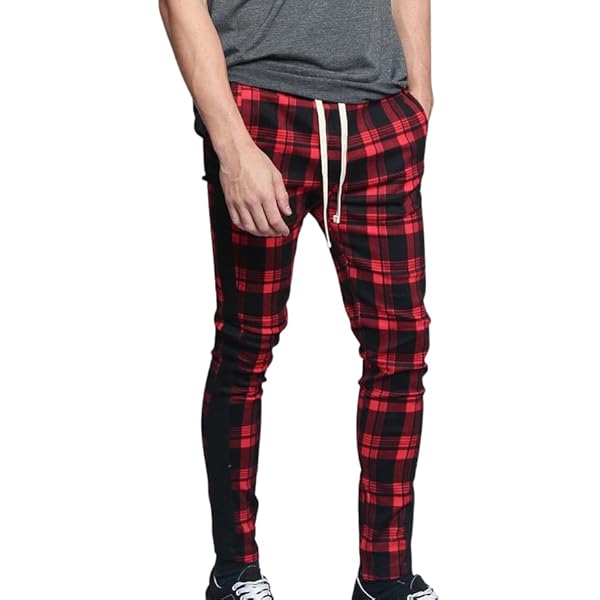 fitted lace wedding dress Mens Striped Drainpipe Skinny Mod Pants Vintage Red Black (30