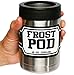 Frost Pod Stainless Steel Beverage Can Insulator Cooler for Can, Double Wall Vacuum Insulated, Our Best Anti Sweat Technology, 12 oz.