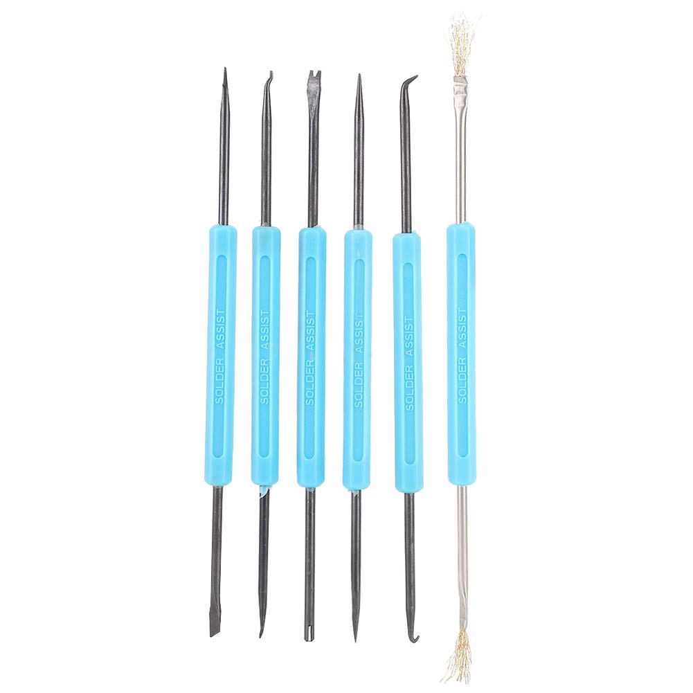 Solder Pick, Double-Headed Soldering Pick Set, 6Pcs Repairing for Electronics Soldering Circuit Board Electronics Repair Electronic Components