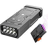 Multi Function Rechargeable Self-Defense LED Flashlight with Arc Lighter Hidden Camera Detectors, Portable Self Protective Ta