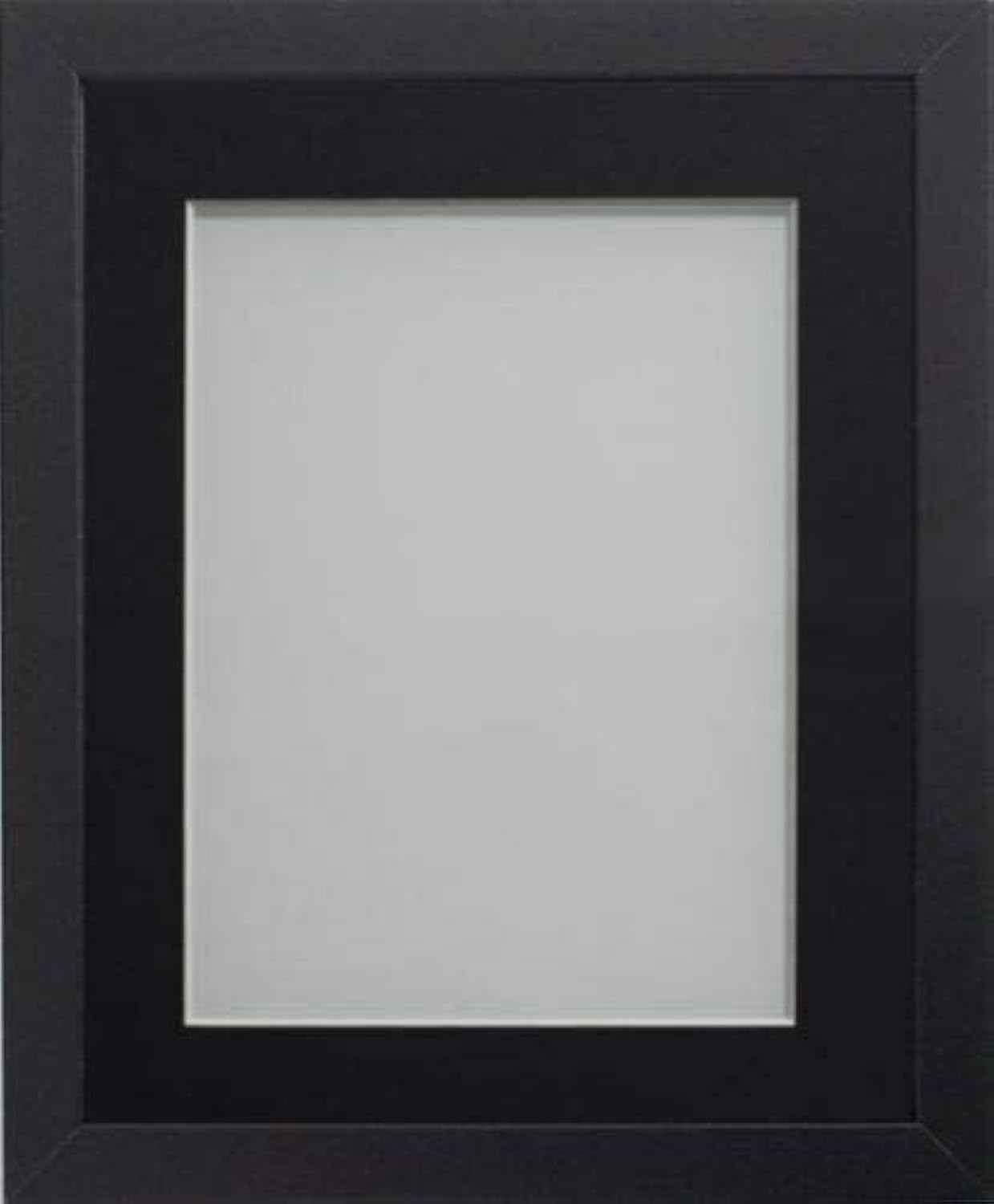 Frame Company Allington Black 14x11 inch Frame With Black Mount For Image 12x8 inch *Choice of sizes* Fitted with Real Glass — image 1